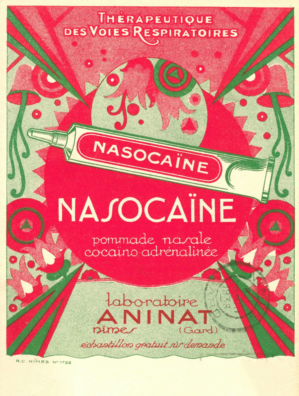 Nasocaïne 1838