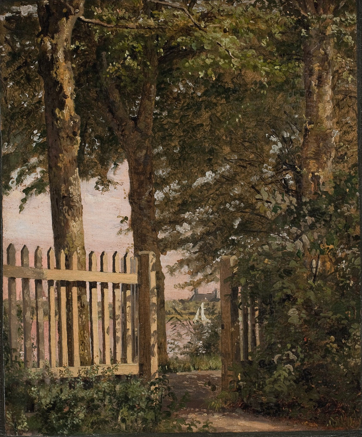 The Garden Gate of the Artists Home at Blegdammen 1843 1844