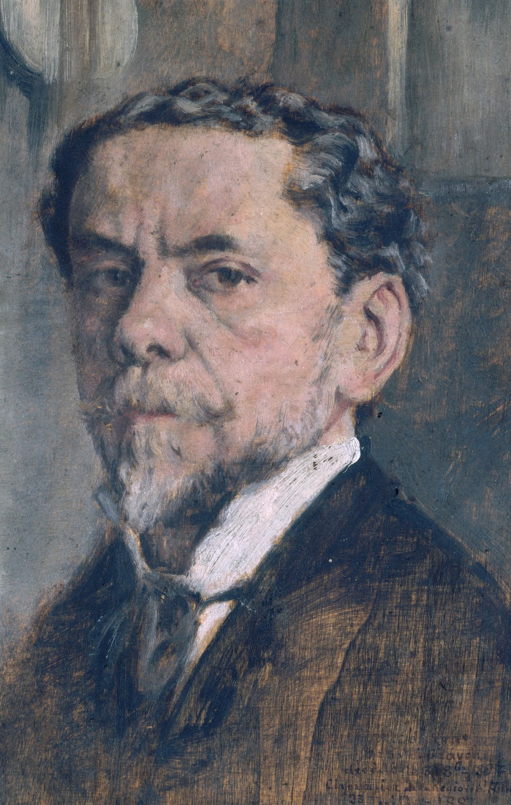 Autoportrait de Charles Courtry 1846 1897 graveur 1890