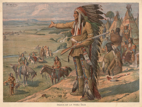 Indios de la Tribu Siux 1883