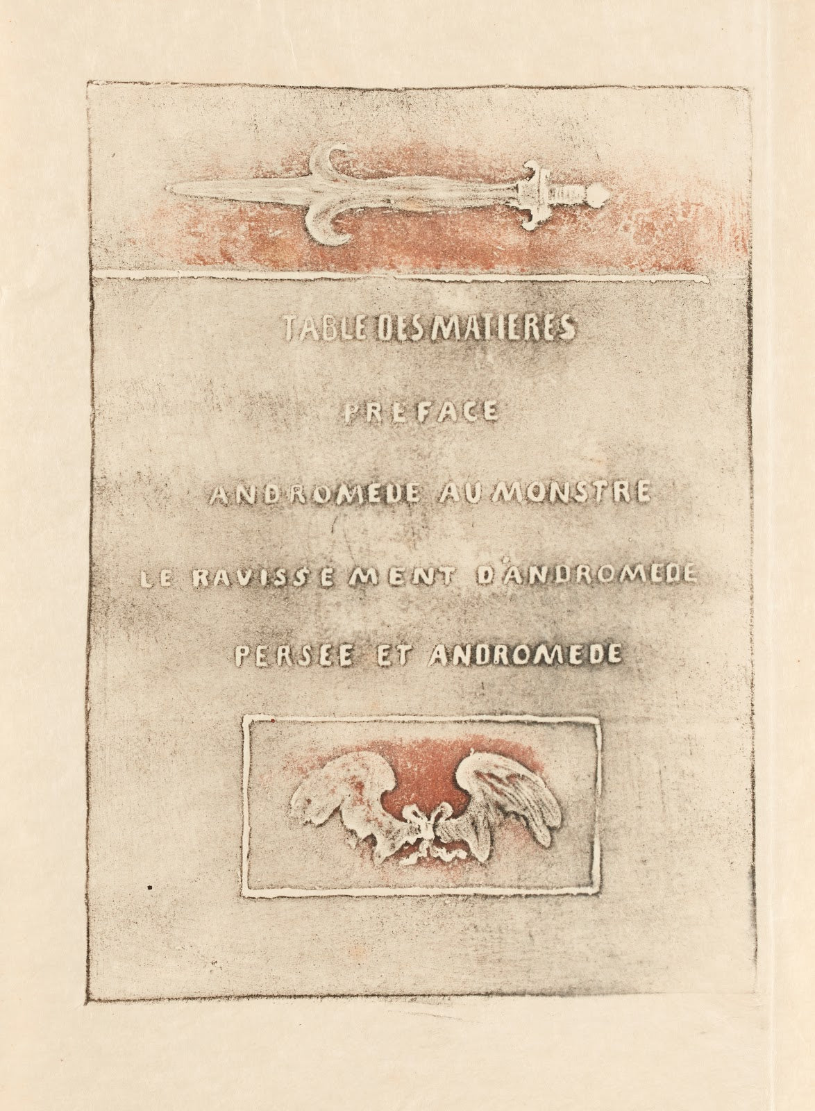Trois gypsographies daprès José Maria de Heredia