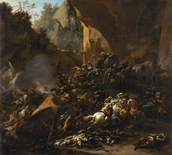 Travellers Ambushed by Brigands c 1670