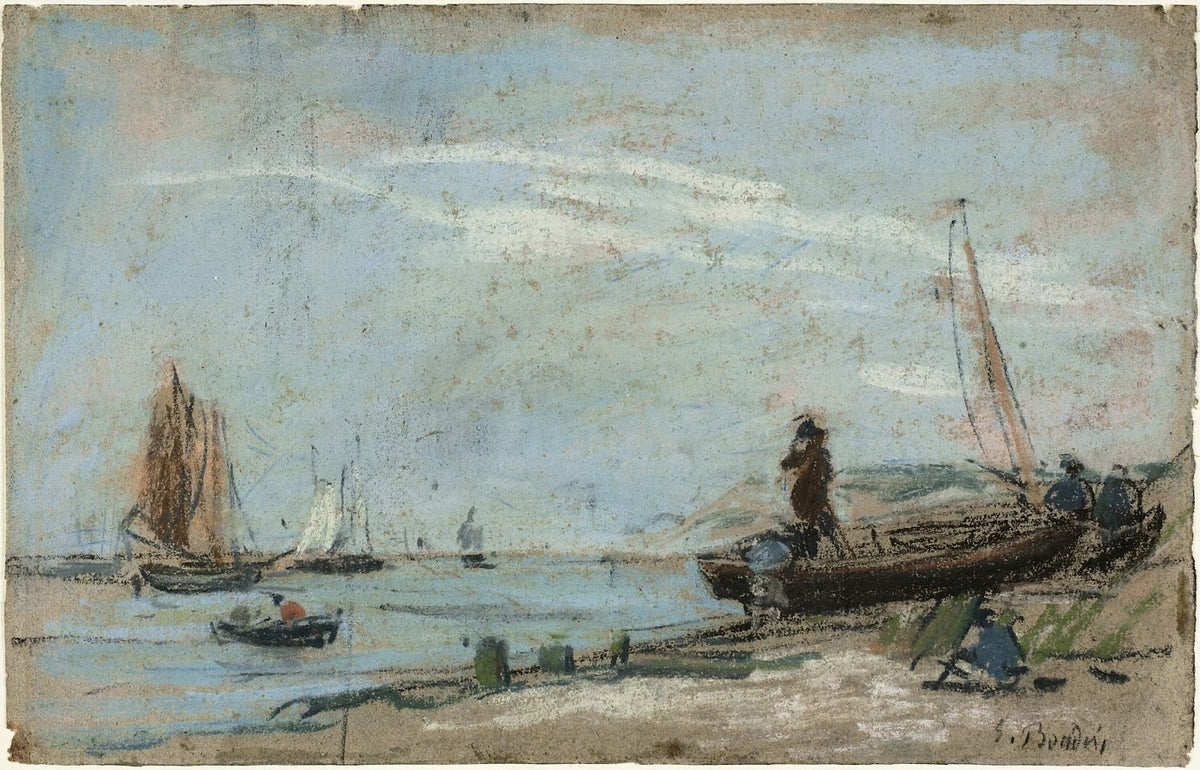 Beach with Fishing Boats 1870 79
