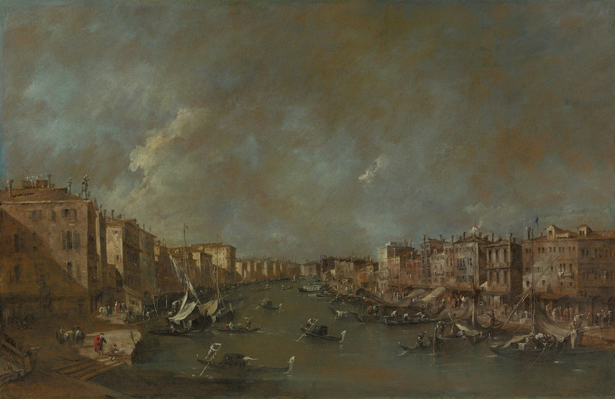 View of the Grand Canal from the Ponte diRialto after1775