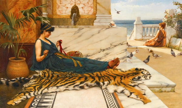 The Tigerskin Sewing Girl 1889