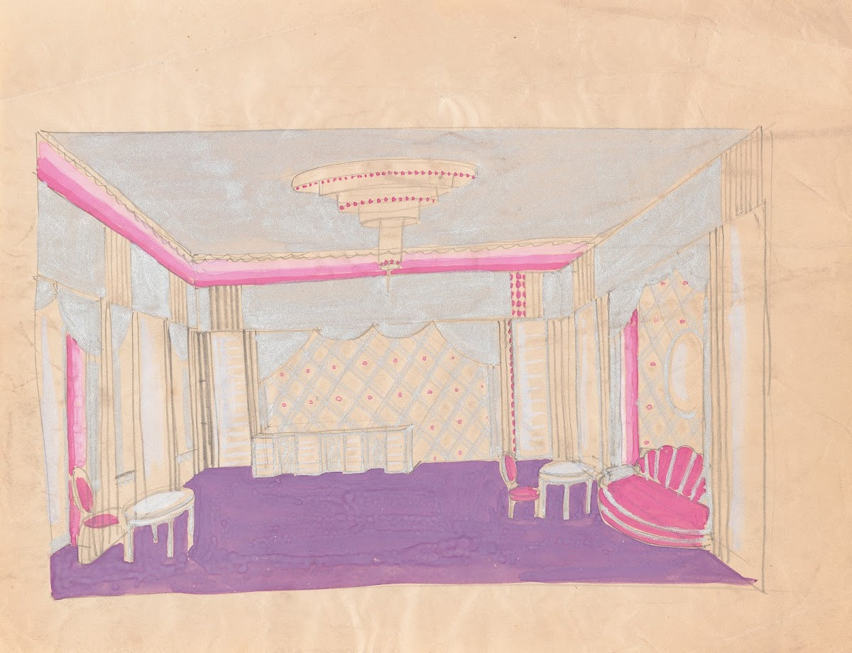 Design for the Lentheric Salon Fifth Ave 58th St Savoy Plaza Hotel New York NY
