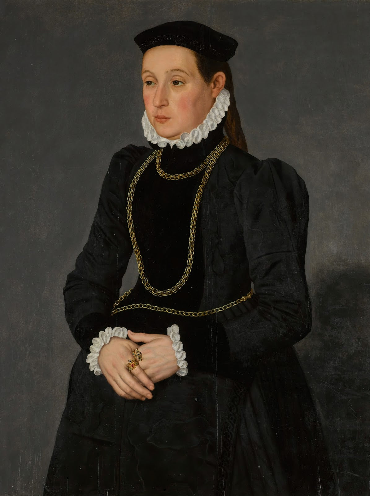 Portrait of a lady possibly Margaretha Mertha wife of Hendrik Pilgram