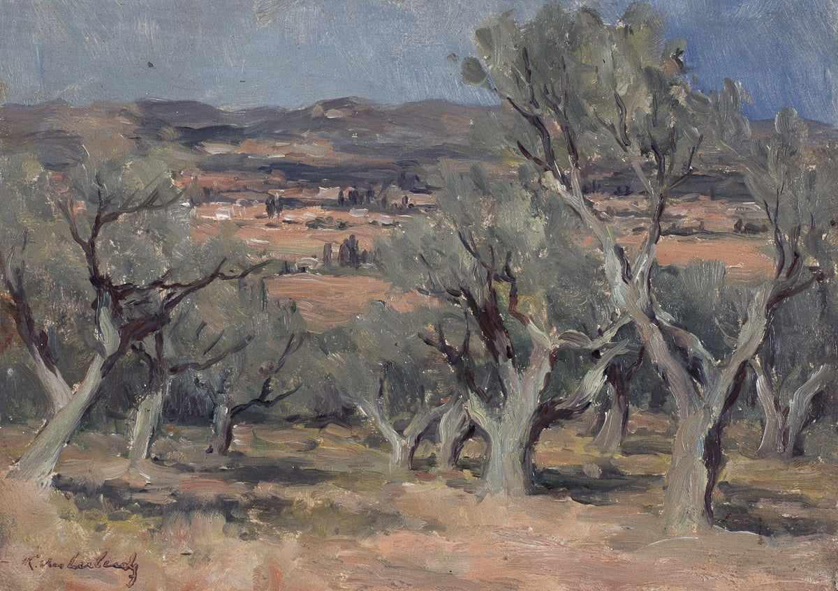 Southern Landscape with Olive Trees 20th century