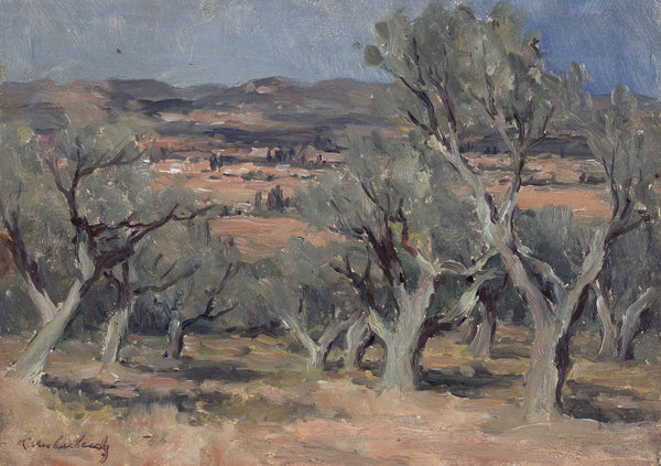 Southern Landscape with Olive Trees 20th century
