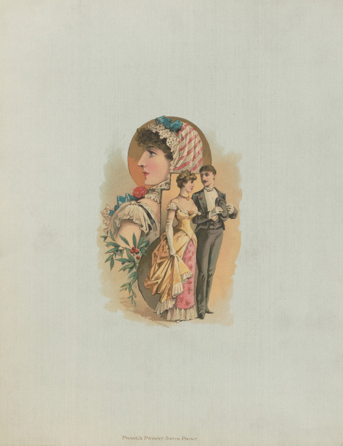 Portrait of a man and a woman dressed for a ball 1887