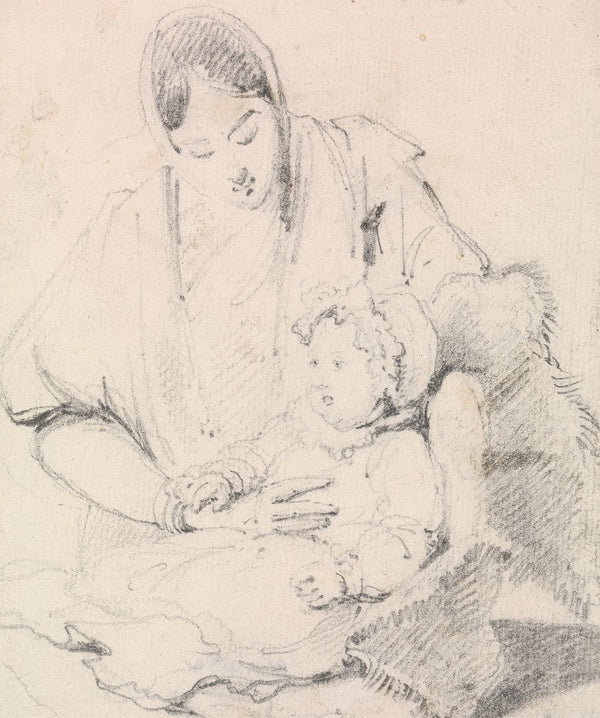 Young Indian Nurse with English Child