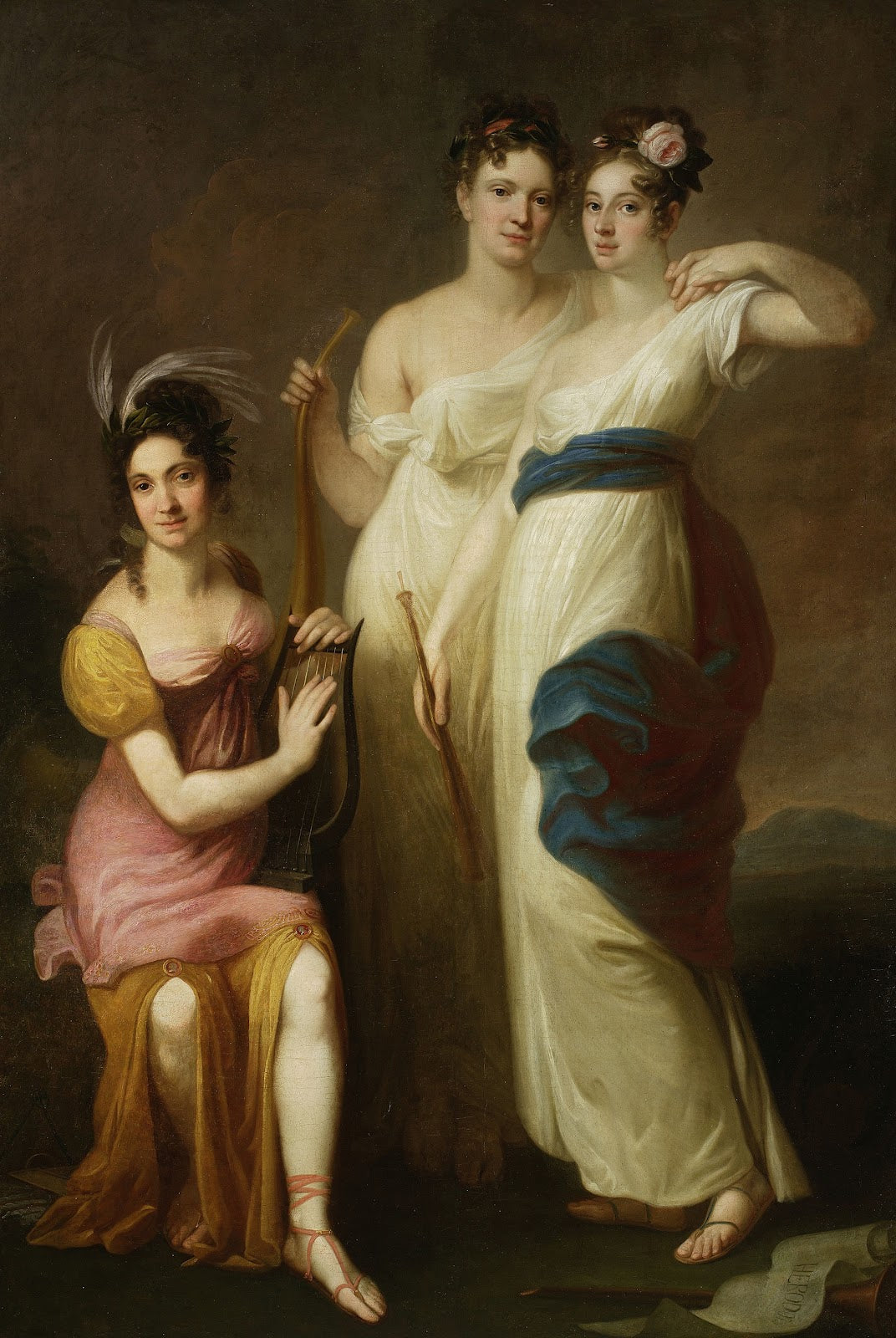 Three muses Mazarakowa Lekczyńska Wendowa circa 1800