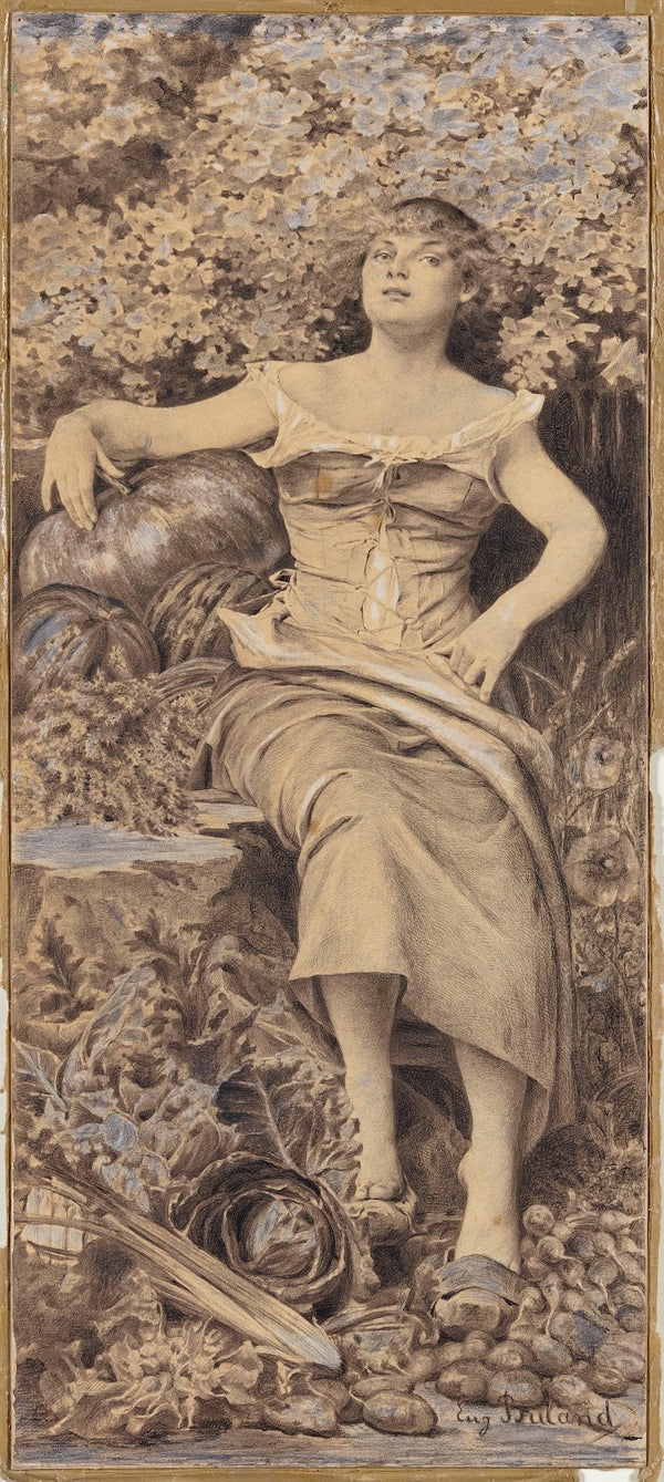 Etude pour la gravure La Terre 1889