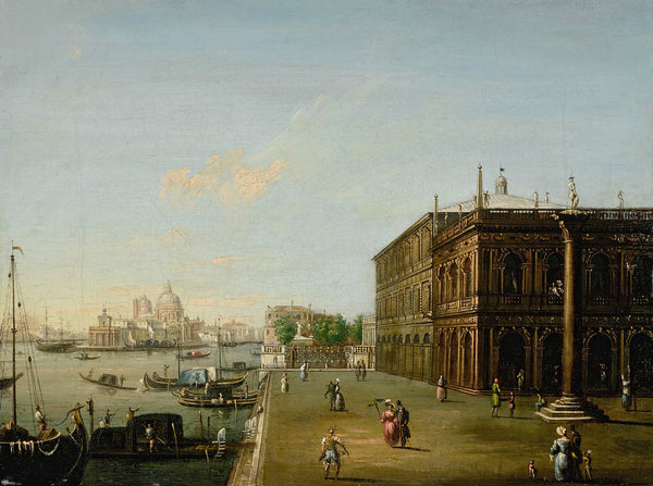 Venice a view of the Molo with the Libreria