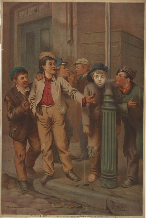 The First Cigar 1870