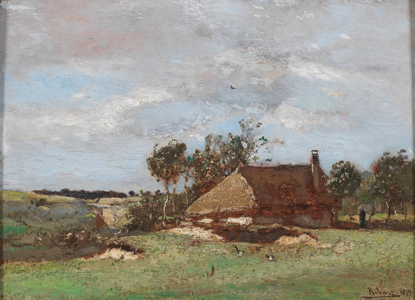 Landschaft mit Bauernhof 1879