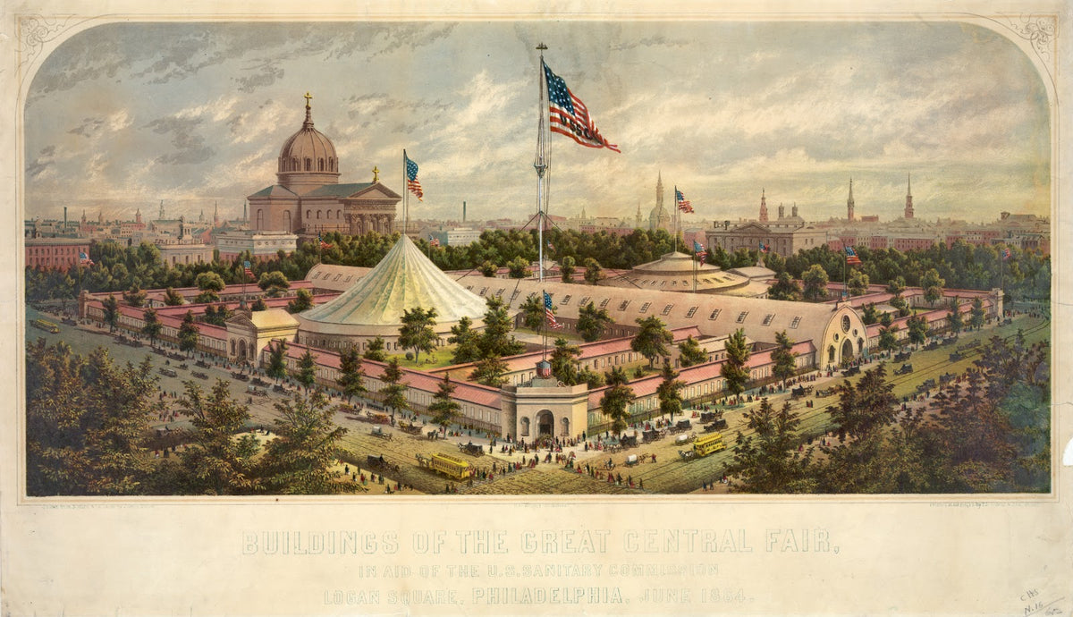 Buildings of the Great Central Fair in aid of the US Sanitary Commission Logan S