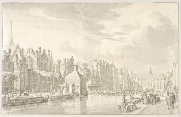 A View of the Rokin at Amsterdam 18th century
