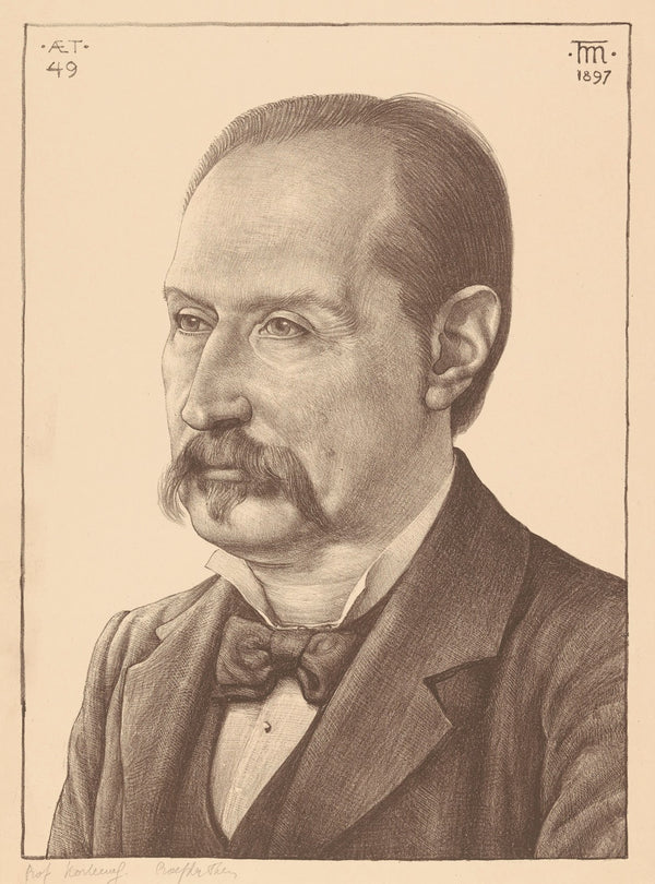 Portret van Prof Diederik Johannes Korteweg 1897