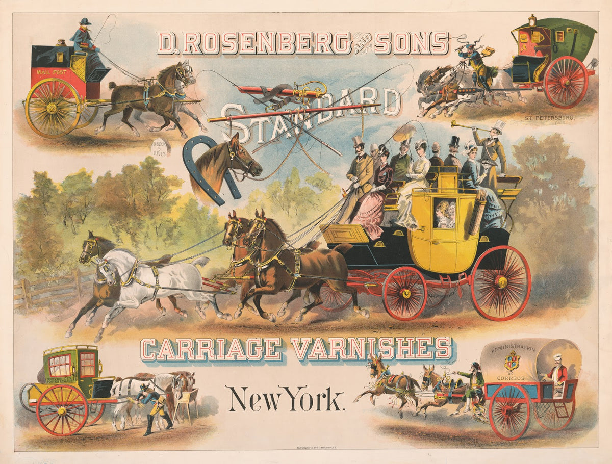 D Rosenberg Sons standard carriage varnishes New York 1878