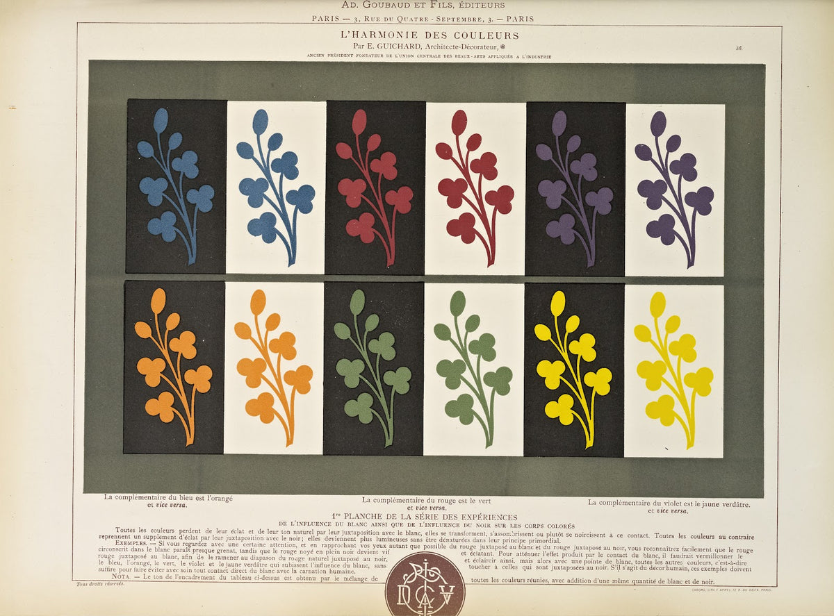 Lharmonie des couleurs Pl120 1880