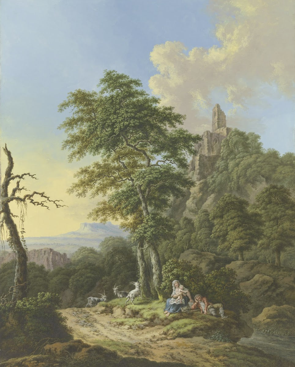Reiche Berglandschaft mit Bach und Wald