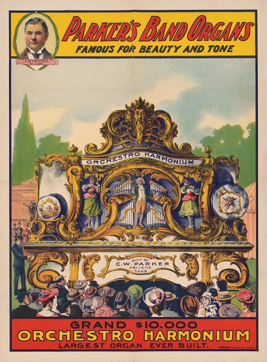 Parkers band organs Famous for beauty and tone Grand 10000 orchestro harmonium