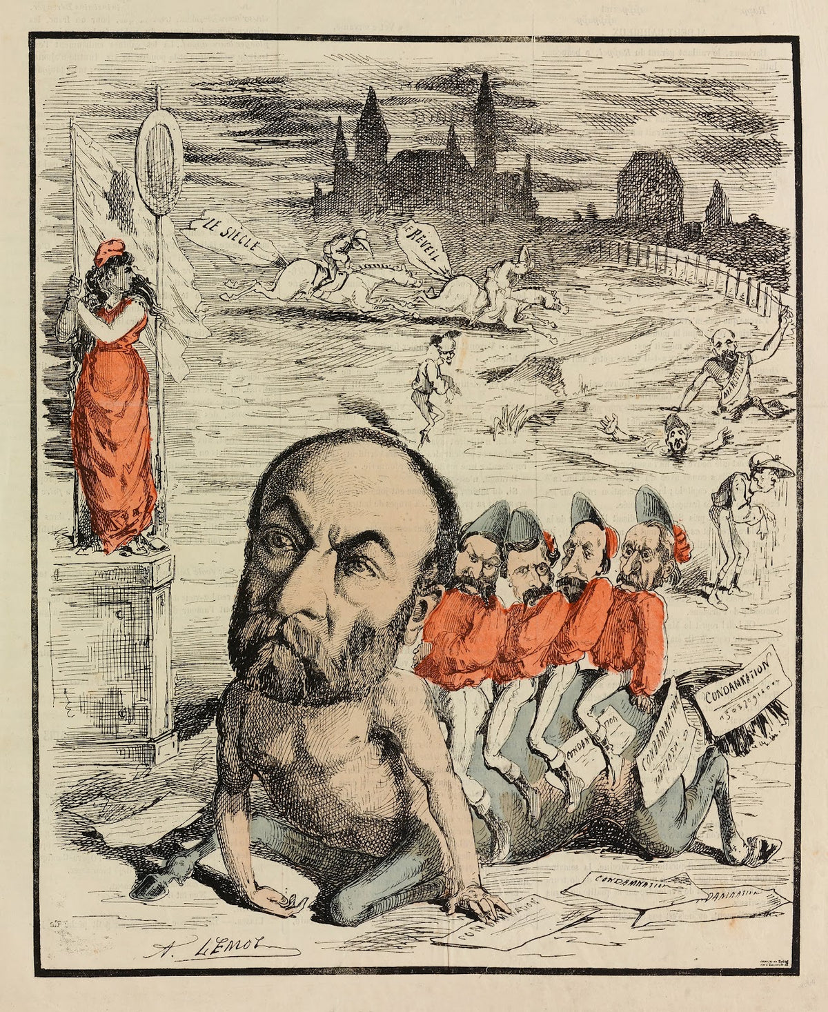 Albert Barbieux Gérant du Rappel 1870