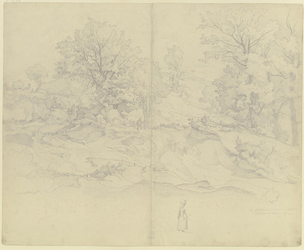 Waldige Landschaft bei Subiaco 1831
