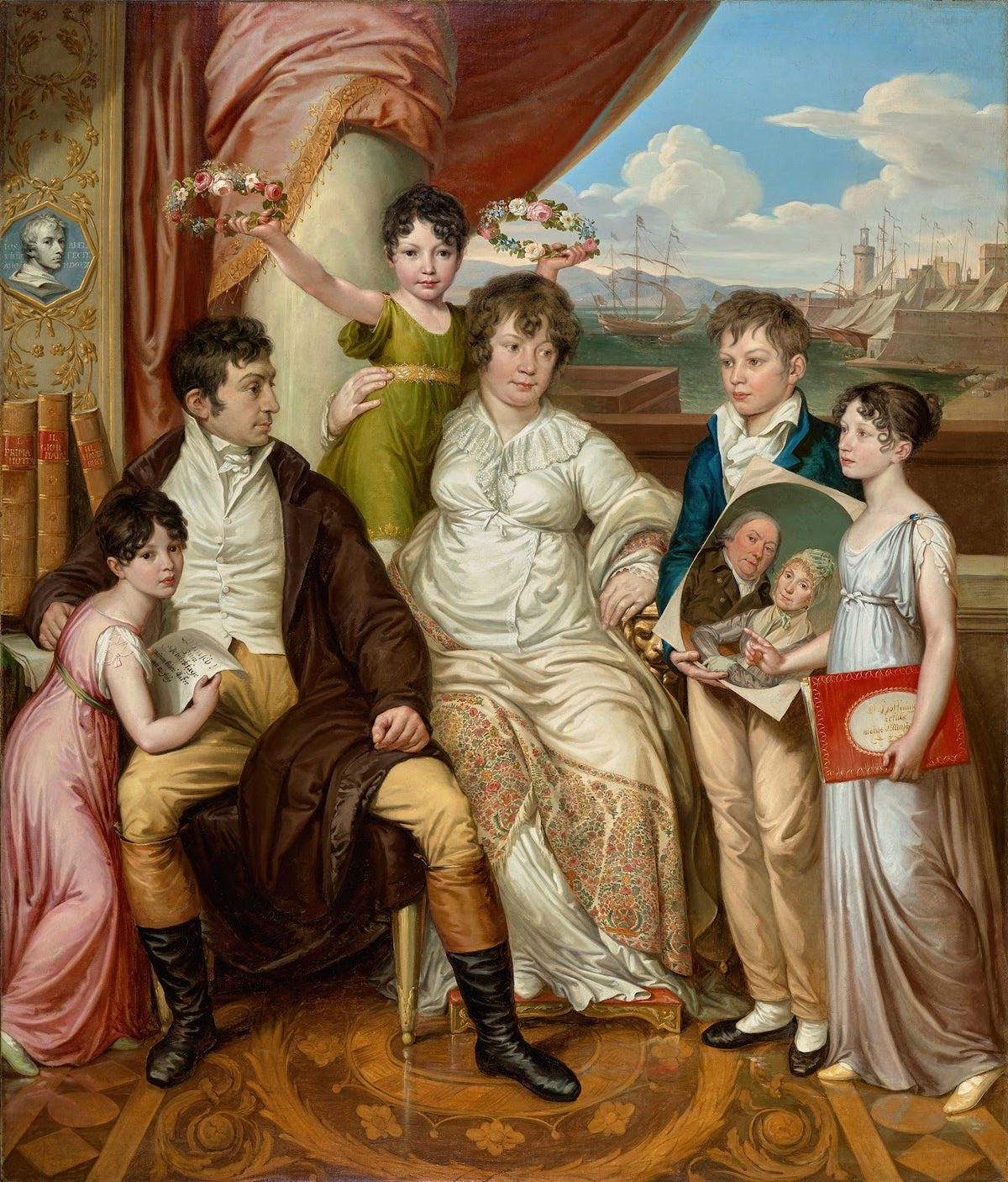 Die Familie des Großhändlers Johann Christian Edler von Bruchmann 1810