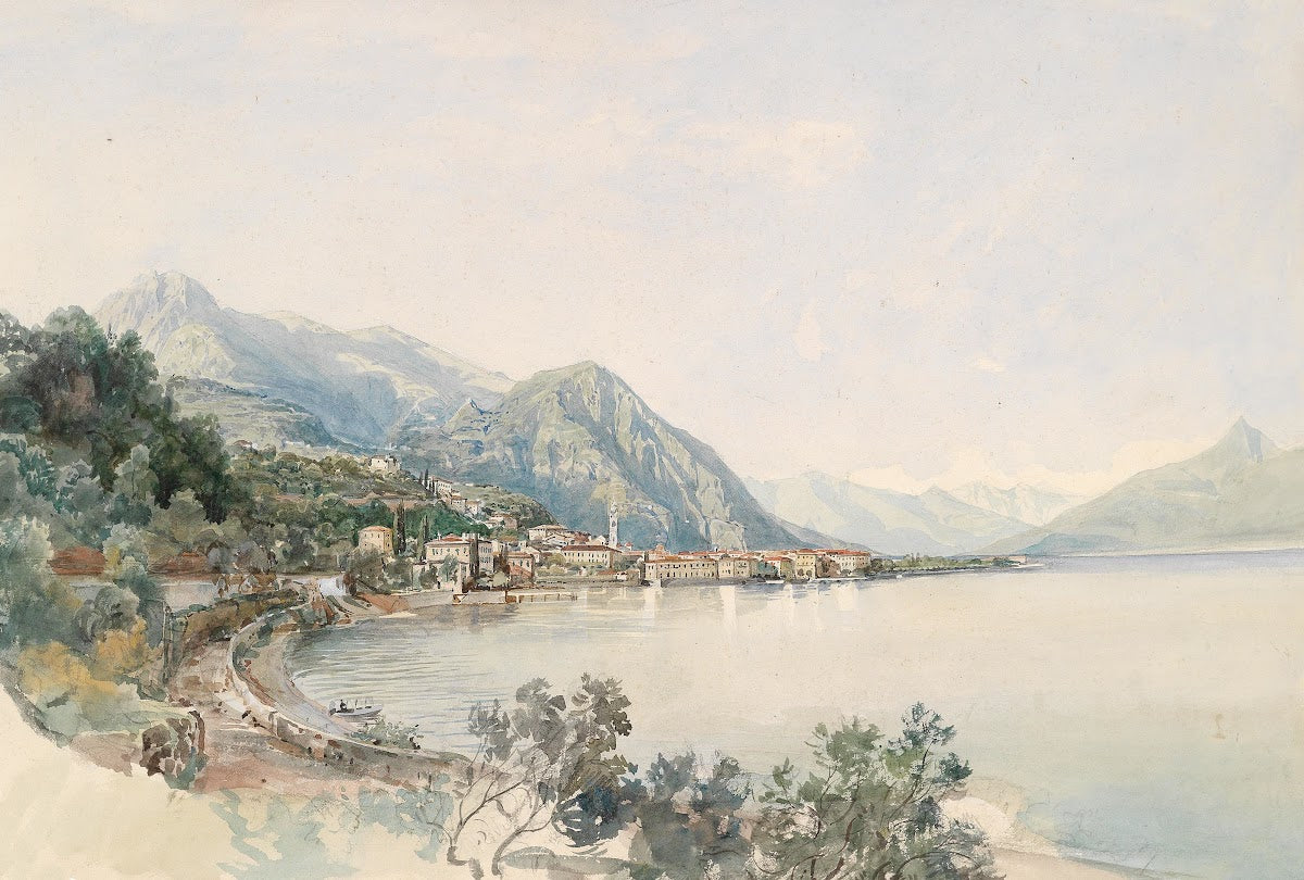 Blick über den Comer See auf Bellaggio