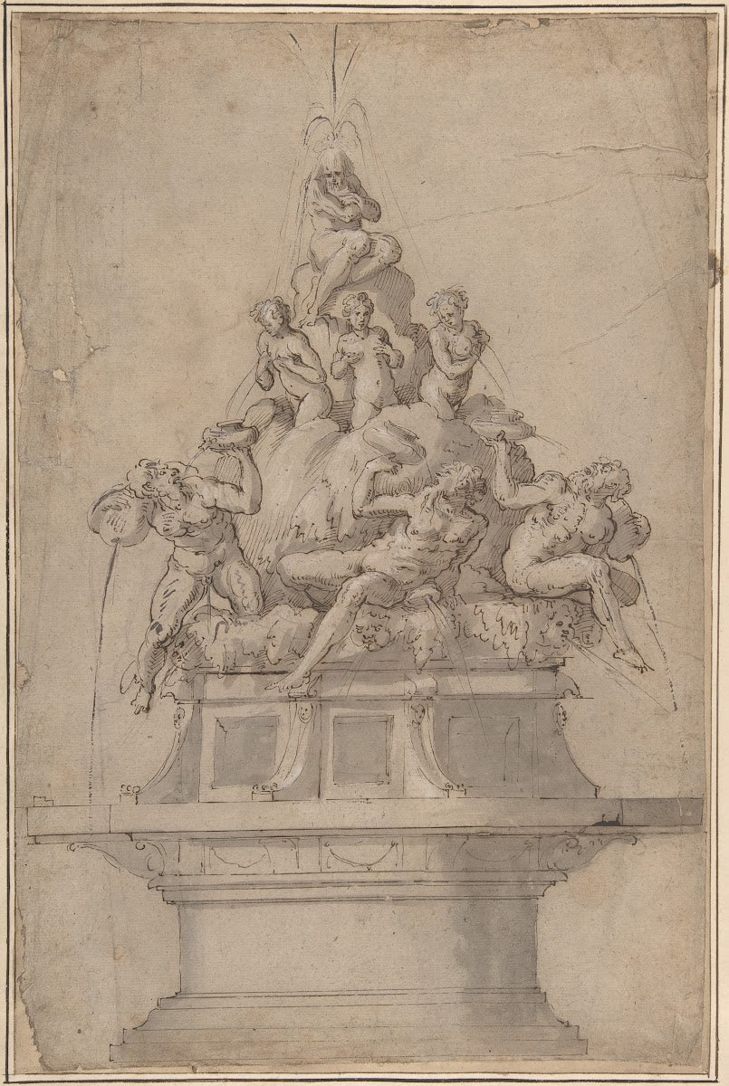 Design for a Fountain with Rivergods and Nymphs 151174