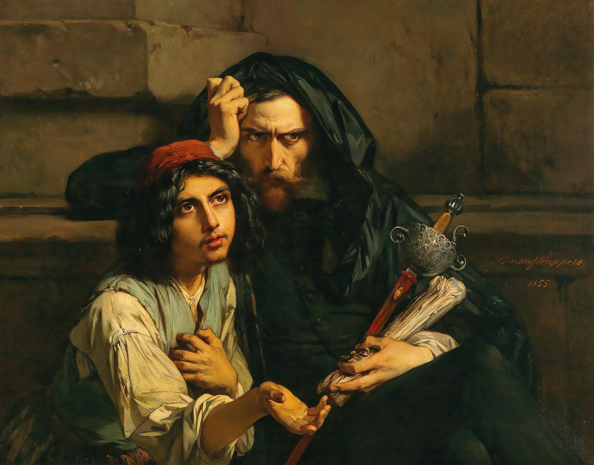 Portrait of Luís de Camões and His Leader 1855