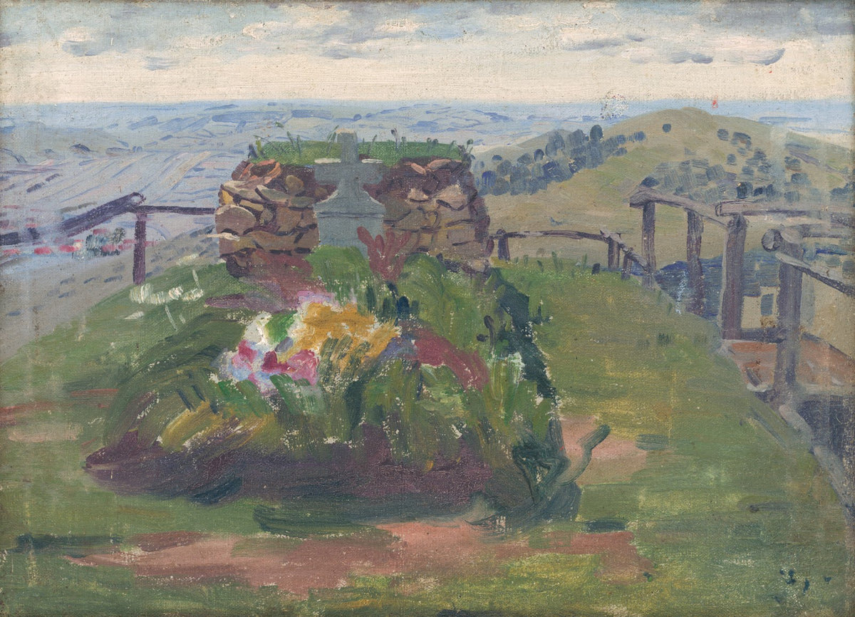Štefániks tomb on the Bradlo hill 1920