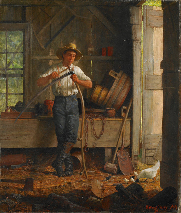 Inside a Barn 1891