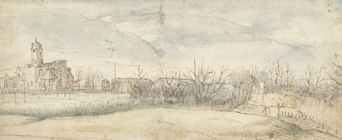 Gezicht op Kasteel Crayenhof te Zwijndrecht 1606