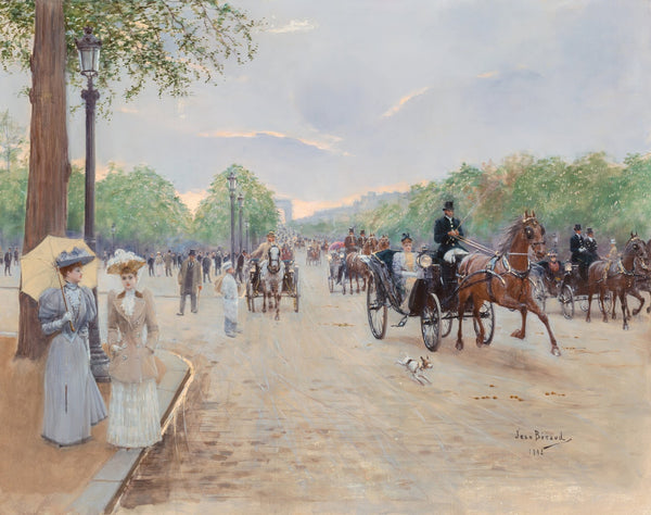 Sur les Champs Élysées 1892