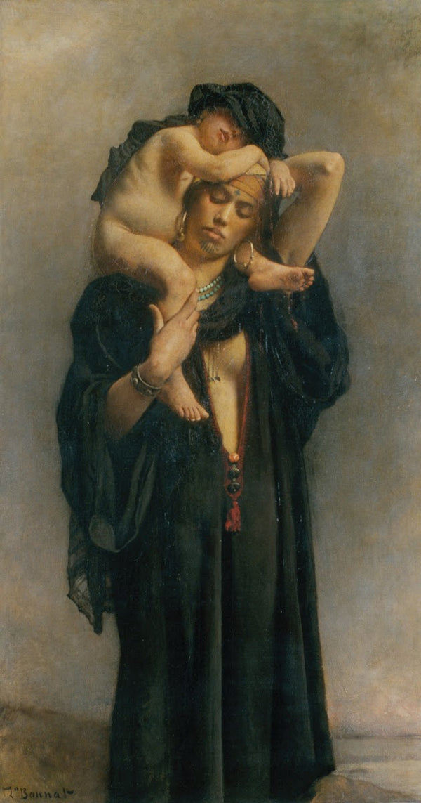 An Egyptian Peasant Woman and Her Child 1869 1870