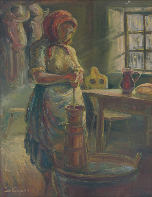 Churning Butter 1944