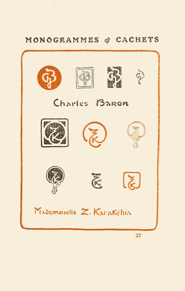 Le second livre des monogrammes, marques, cachets et es libris PL.35