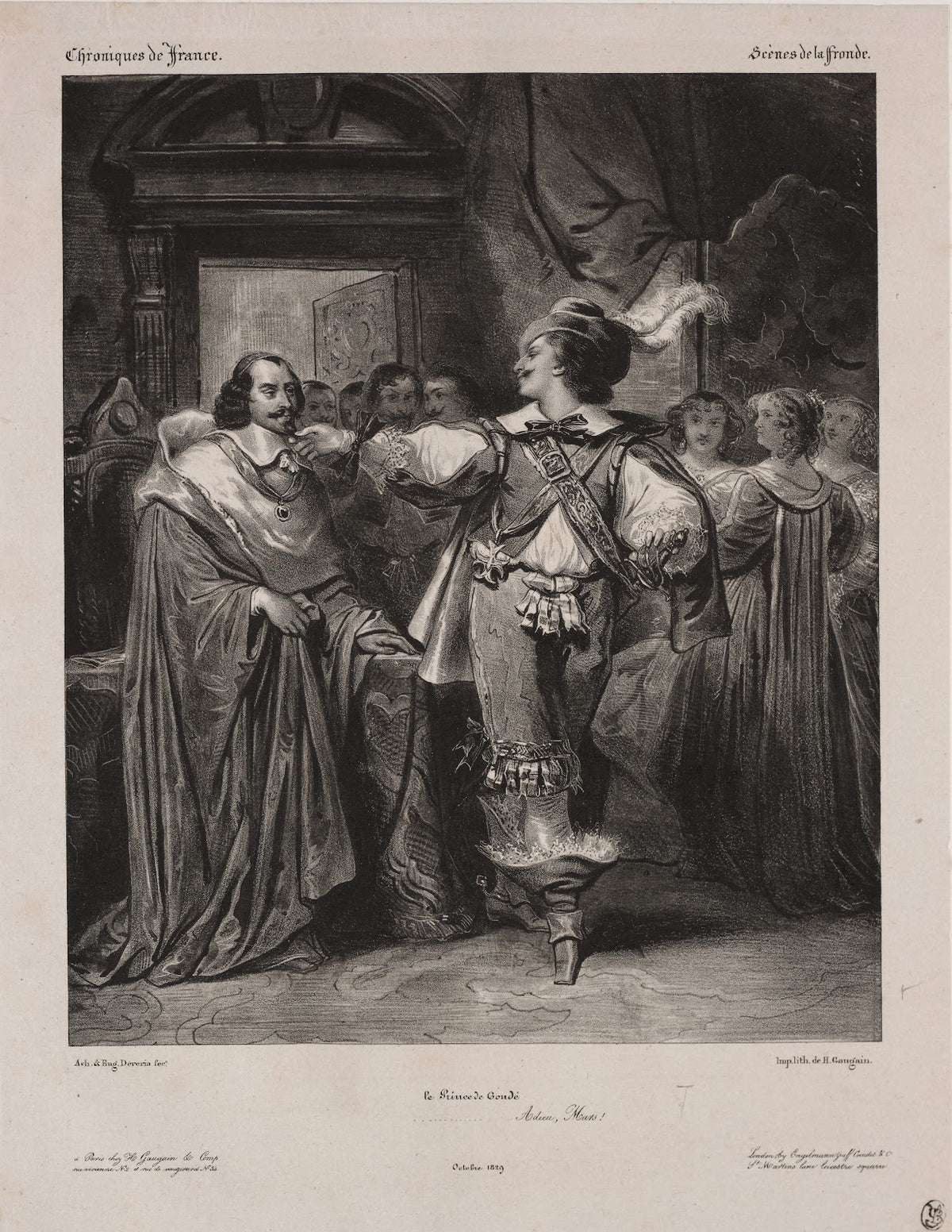 Chronicles of France Scene of the Fronde The Prince of Condé 1829