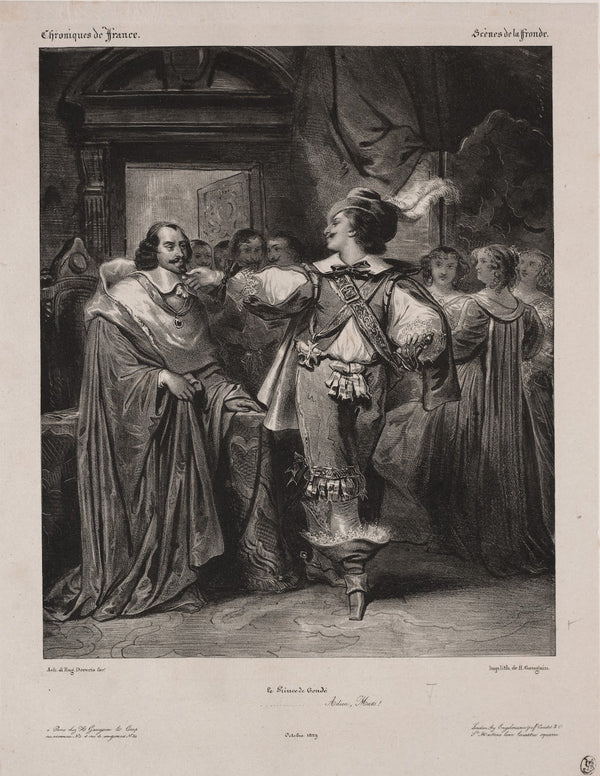 Chronicles of France Scene of the Fronde The Prince of Condé 1829