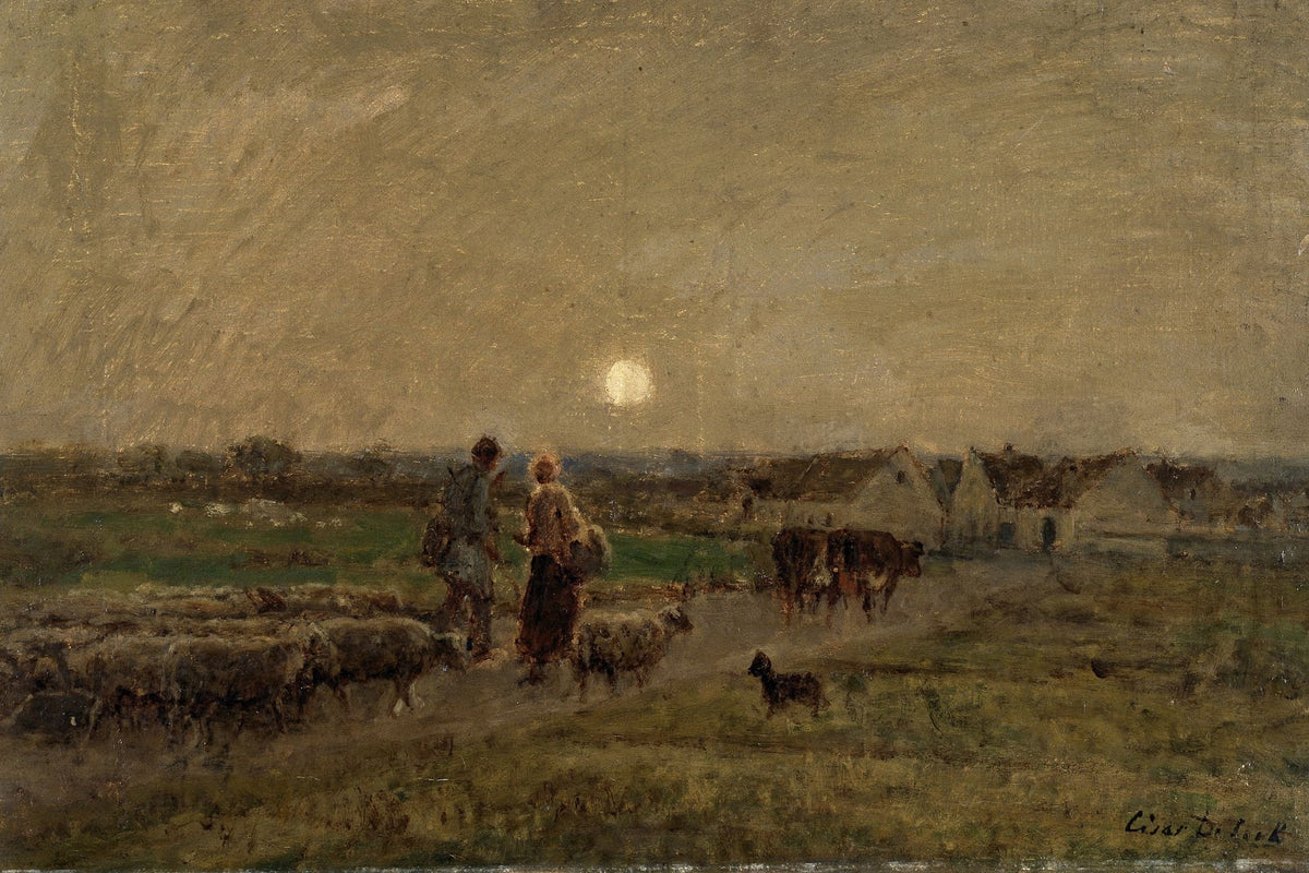 Evening in Normandy 19th century