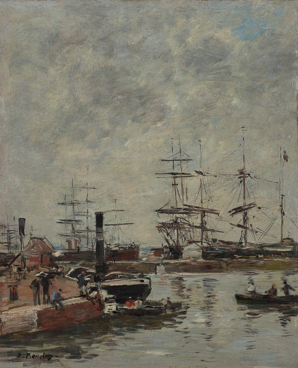 Port navires à quai circa 1885 1888