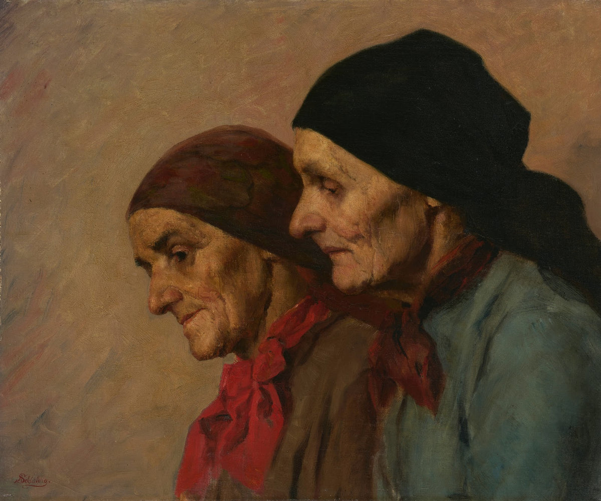 Zwei Bäuerinnen 1900