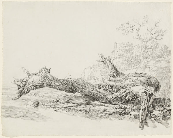 An Ancient Tree Fallen Beside a Stream c 1814