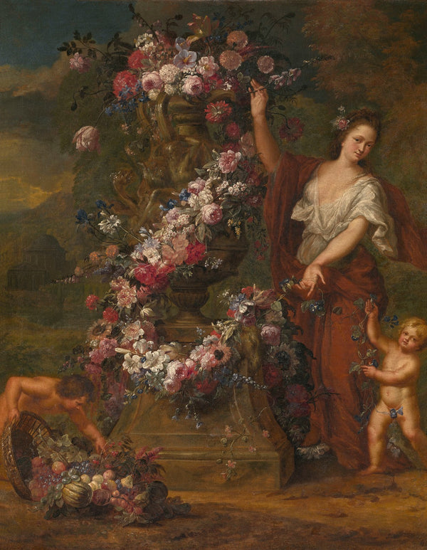 Allegorical Figure with Flowers 1688