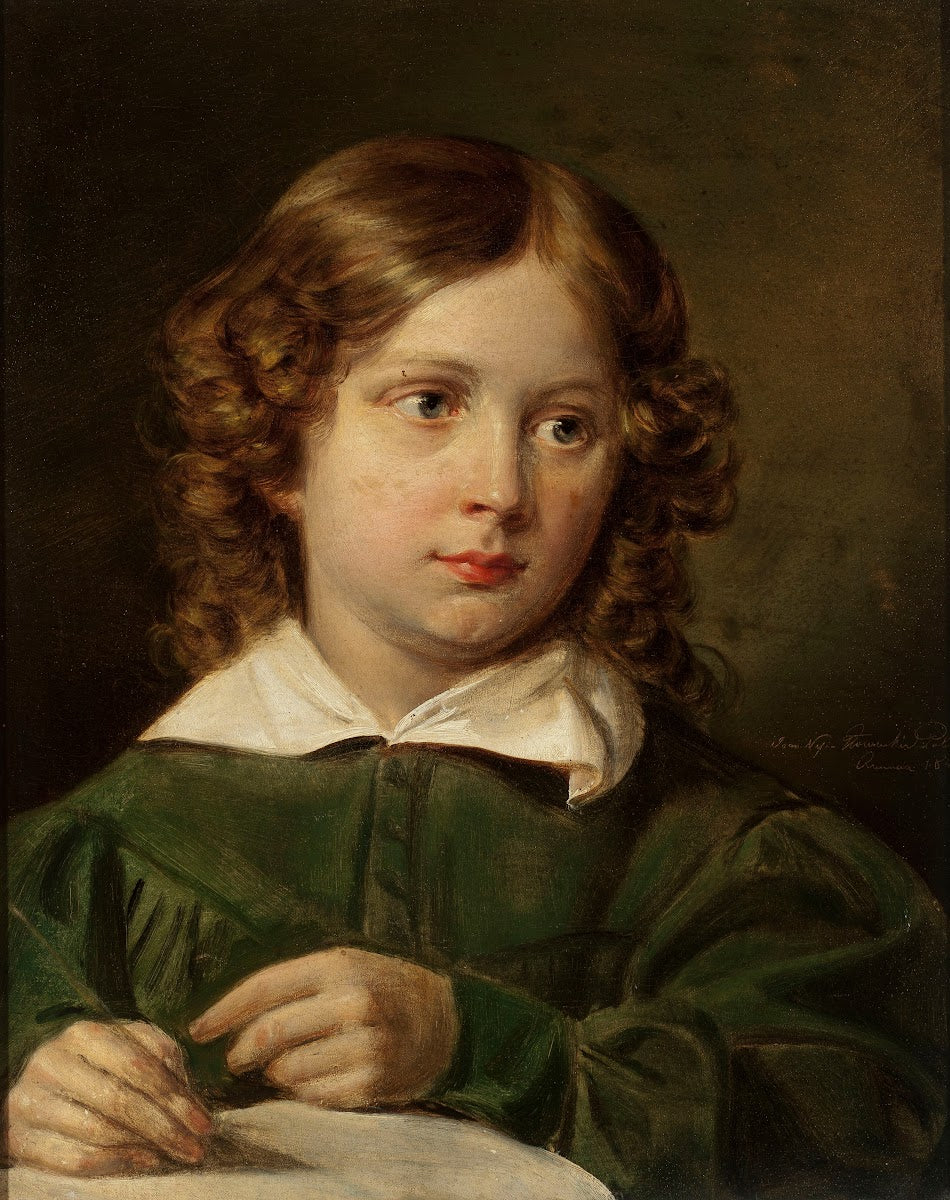 Portrait of a writing child 1840