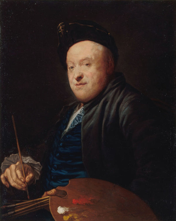 Portrait du peintre Etienne Jeaurat 1699 1789 18th Century