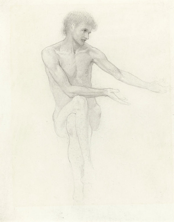 Study for the central figure of passing days